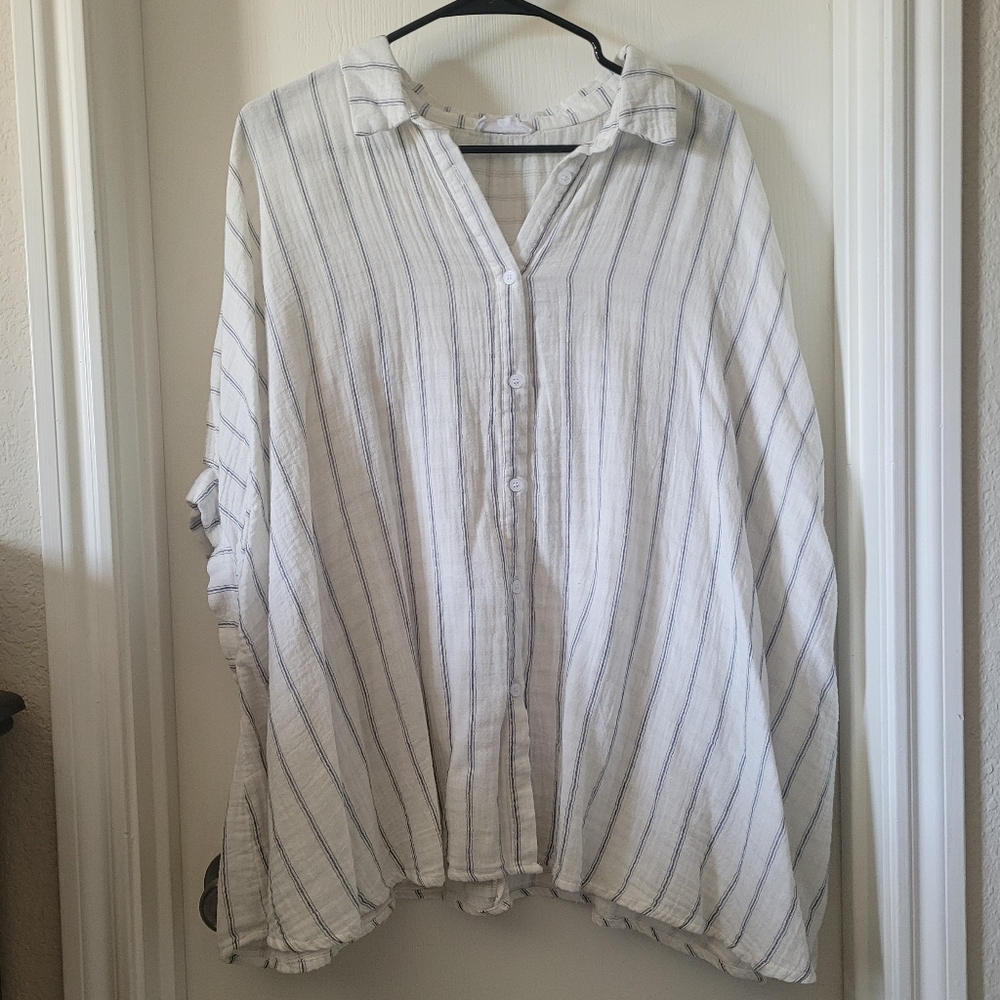 100% Cotton Maternity Button Shirt